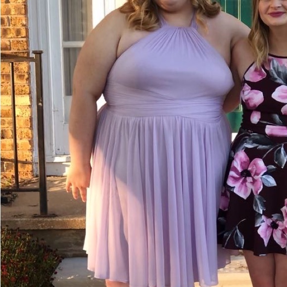 Light purple hoco dress only worn once - Picture 2 of 2